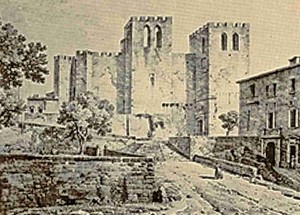 Dibuix de l’Abadia de Sant Víctor, l’any 1818