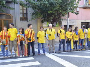 … els Calaf-Rovira, de Vallirana, al centre de la foto …